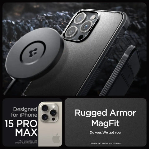 iPhone 15 Series - Rugged Armor (Mag Fit)