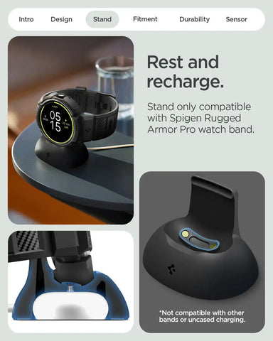 Pixel Watch 4 Series - Rugged Armor Pro + Stand