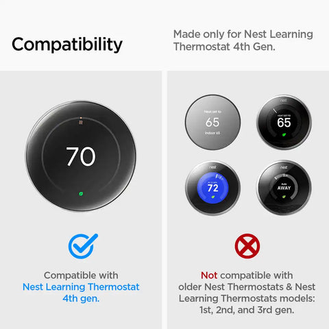 Google Nest Learning Thermostat 4th Gen Wall Plate