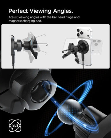 Spigen Essential Qi2 15W Hook Car Mount (Mag Fit) | EV15MAQ
