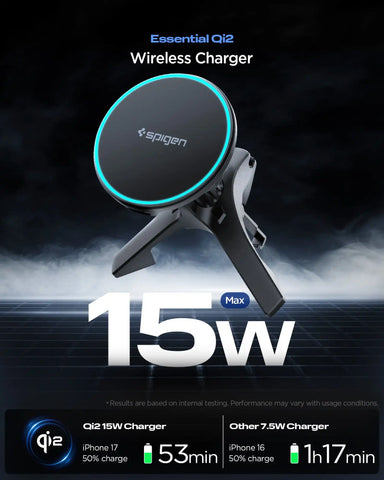 Spigen Essential Qi2 15W Hook Car Mount (Mag Fit) | EV15MAQ