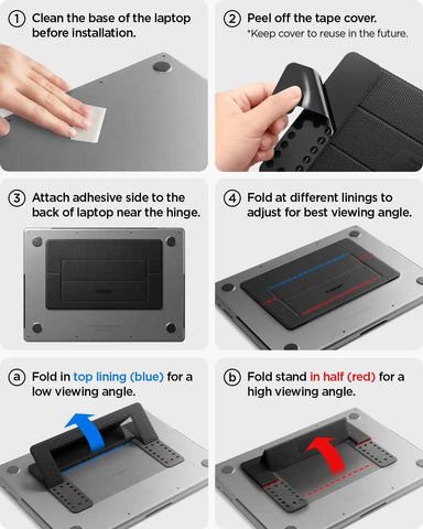 Slim Fold Laptop Stand | Adhesive