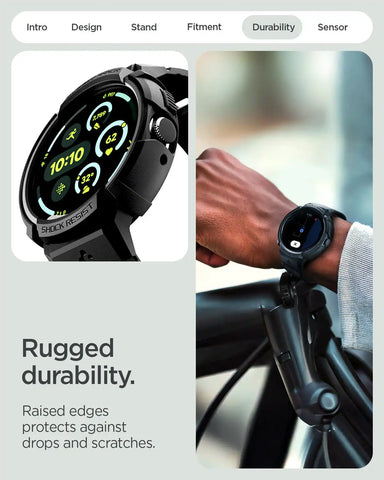 Pixel Watch 4 Series - Rugged Armor Pro + Stand