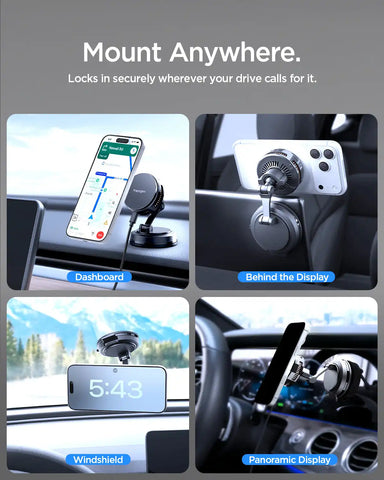 Peltier Dashboard Charging Mount with Cable | PLT100 (Mag Fit)