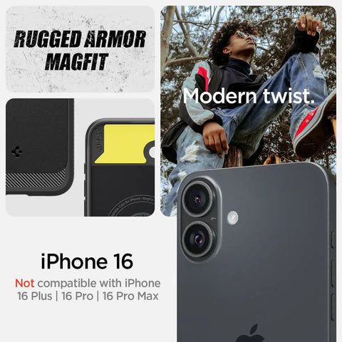 iPhone 16 Series - Rugged Armor (Mag Fit)