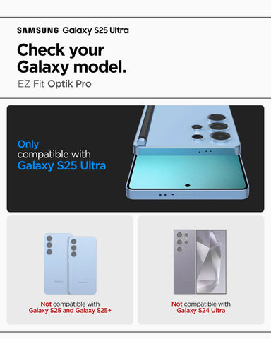 Galaxy S25 Series - Optik Pro EZ Fit Lens Protector