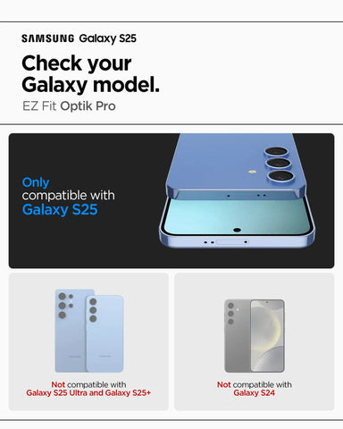 Galaxy S25 Series - Optik Pro EZ Fit Lens Protector