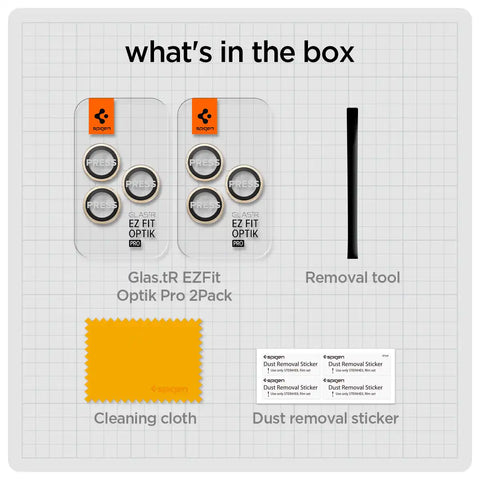 iPhone 15 Series - Optik Pro EZ Fit Lens Protector