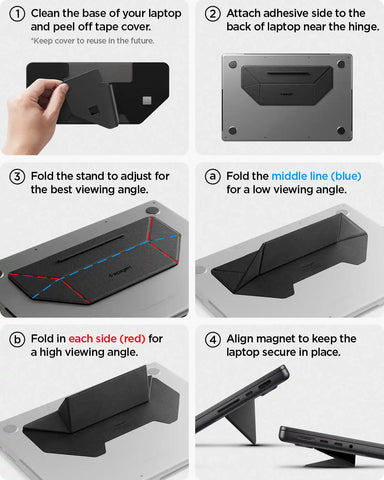 Slim Fold Laptop Stand | Adhesive